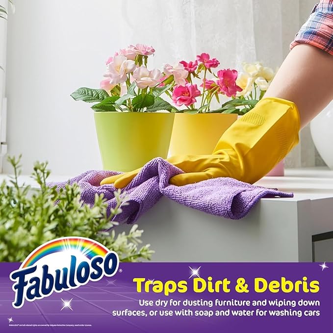 Fabuloso Multi-Purpose Cleaner 2x Concentrated Formulala - 128 fl oz - 1 Gallon - Cleaner Cloth - Colors & Packaging May Vary