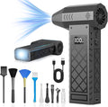 Compressed Air Duster, 260000RPM Powerful Mini Electric Dust Blower, Rechargeable Dust Fan with Fast Charging, 4-Gear Adjustable Air Blower for Computer/House/Outdoor/Car, Gifts for Men