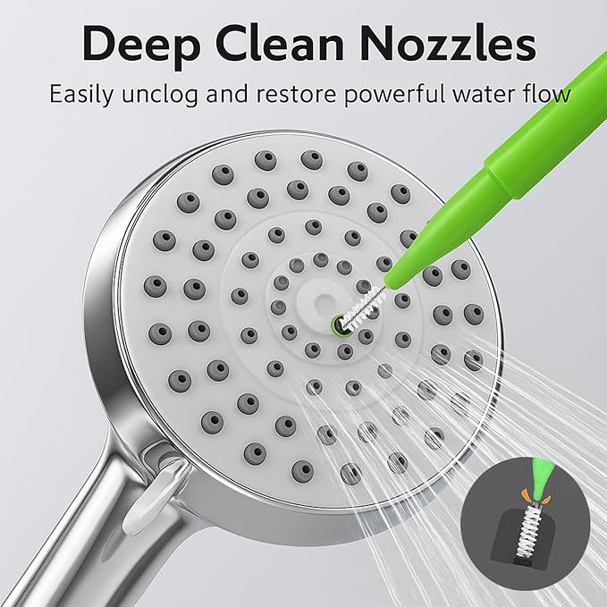 Shower Head Cleaning Brushes, 35 PCS Multi-Size Nozzle Cleaner Tool with Storage Case, Shower Head Cleaner Picks for Unclogging Small Holes, Bathroom, Faucets & Spray Nozzles(Multi Color)