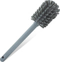 SPARTA Large Water Bottle Brush Ideal for Wide-Mouth Jars, Bottles and Tumblers, Dishwashing Tool with Handle for Home and Commercial Kitchens, Plastic, 12 Inches, Gray, (Pack of 6)