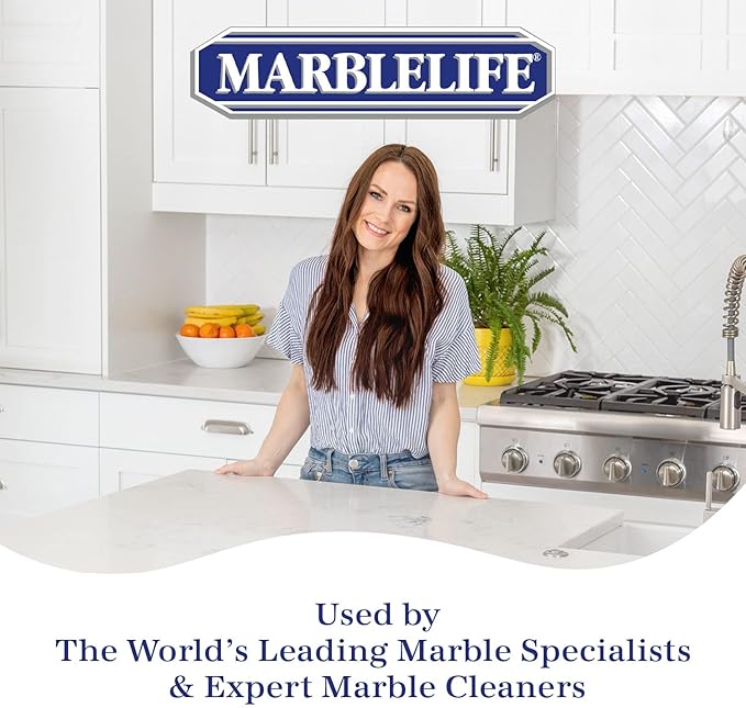 Marblelife InterCare Marble and Travertine Cleaner, Natural Stone & Terrazzo Liquid Cleaner, Shower & Tile Surface Care, Floor, Walls & Countertop Cleaner and Degreaser, Refill Gallon