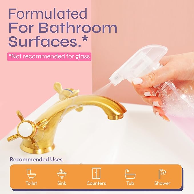 FOMIN Cleaner Refill Tablets - 24 Tablets (2 Pack) - Makes 408 fl oz (24 x 17 Fl oz) Magnolia Grapefruit & Lemon Zest - All-In-One Tablet Cleaner For Bathroom, Household & Kitchen Cleaning