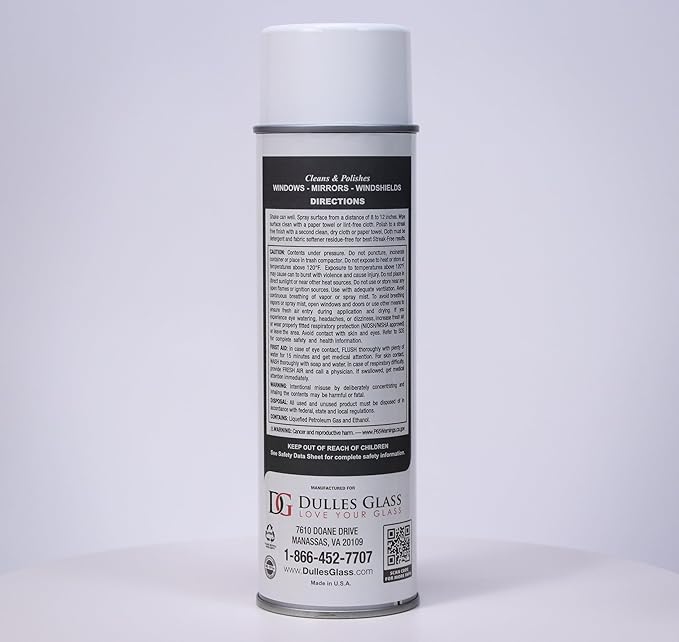 Dulles Glass Specialized Glass & Mirror Cleaner 8 pack