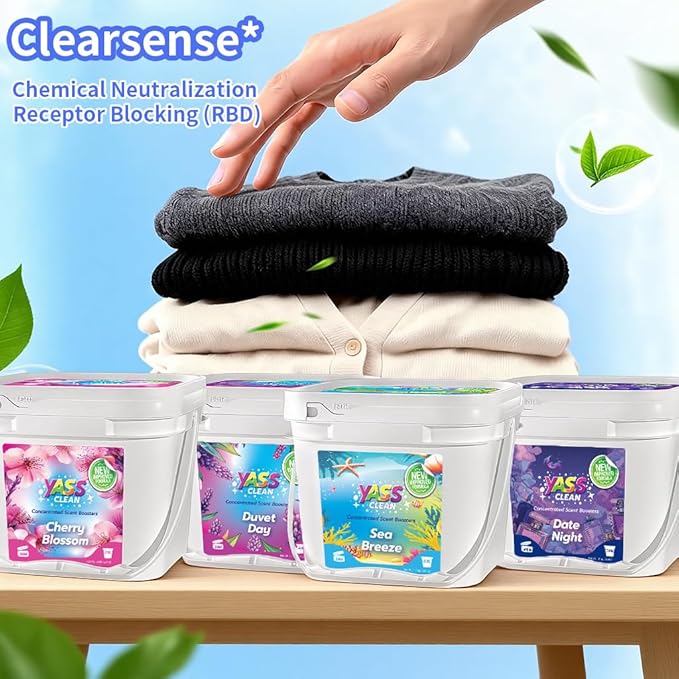 In-Wash Scent Booster Beads, Long Lasting Laundry Beads for Odor Protection, Fresh Scent Booster Beads, Laundry Scent Booster Fresh Extender, Cherry Blossom Scent, 63.5 Oz