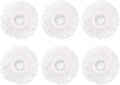 6 Pack Spin Mop Replacement Head for Hurrica, Mopnad, Cassabel and Other 360 Spin Mop Systems, Microfiber Spin Mop Refills (6pc-White)