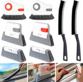 XANGNIER Window Sill Cleaner Tool,8 Pcs Magic Door Window Track Cleaning Tools Kit,Sliding Door Track Cleaner,Groove Crevice Cleaning Brush for Tile Lines/Shutter/Car Vents/Air Conditioner/Keyboard