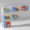 PUPPYCUTE 3 Pack Laundry Room Organization and Storage, Hanging Wire Basket for Laundry Closet Wire Shelves, Laundry Closet Organizers and Storage Basket, Heightened Version
