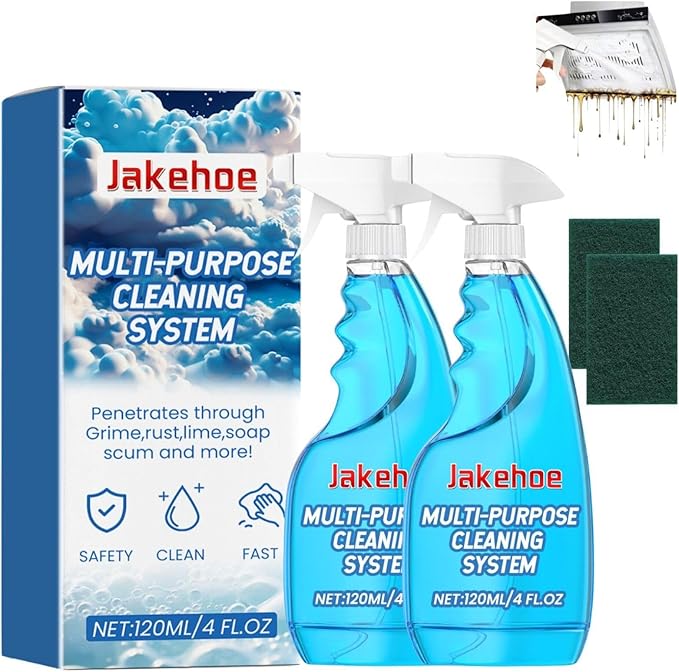 2PCS Spray Splash Cleaner, Splash Foam Spray All Purpose Cleaner, Suitable For Cleaning Pots,Oven, Stoves, Pot Bottoms, Kitchen Ventilators, Etc