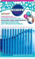 ECOZONE Enzymatic Drain Cleaning Sticks, 12 CT