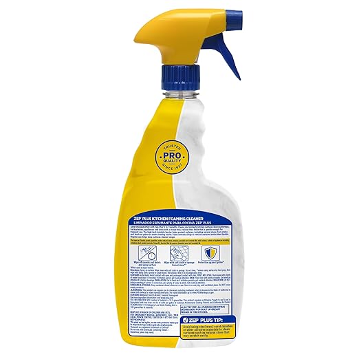Zep Plus Kitchen Foaming Cleaner - 32 FL OZ - R54412-2-in-1 benefits clean while protecting surfaces from stains and stuck-on grime