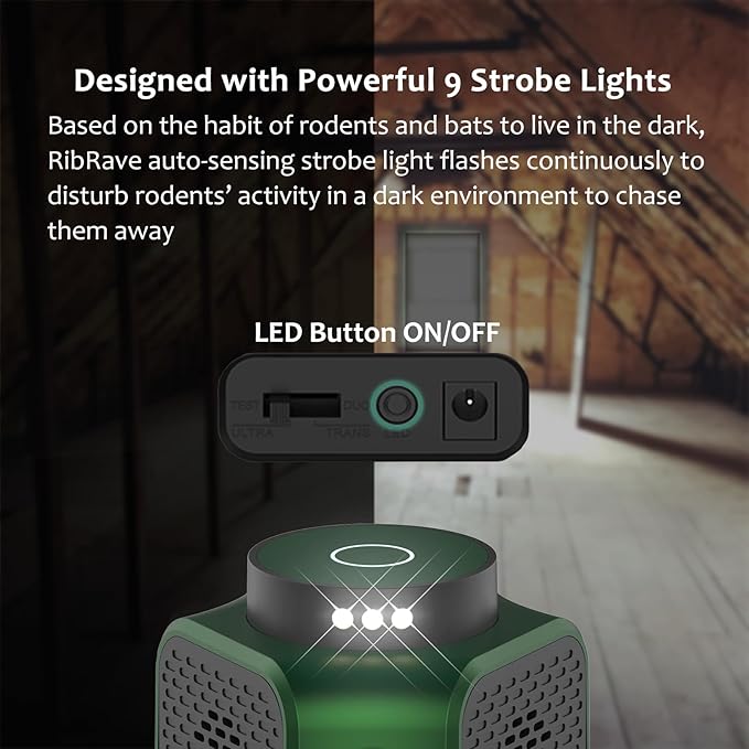 BlokWRX Rodent Repellent Ultrasonic Plug-in, Rat Repellent for House Ultrasonic Mouse Repeller Pest Control Deterrent Device Garage Attic Home