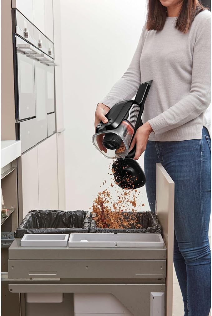 BLACK+DECKER dustbuster Portable Vacuum Cordless Handheld, Small Hand Vacuum Cleaner for Dorm Home and Car, Powerful 20V AdvancedClean+ (HHVK515J00FF)