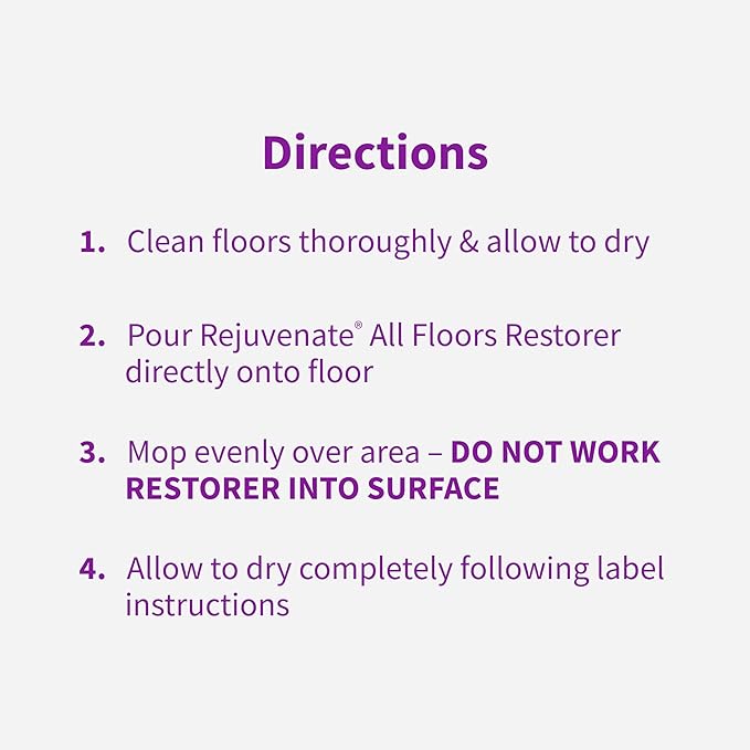 Rejuvenate All Floors Restorer Fills Scratches, Shines And Protects All Floor Types, Including Hardwood, Laminate, Vinyl And Tile, 32 Ounces