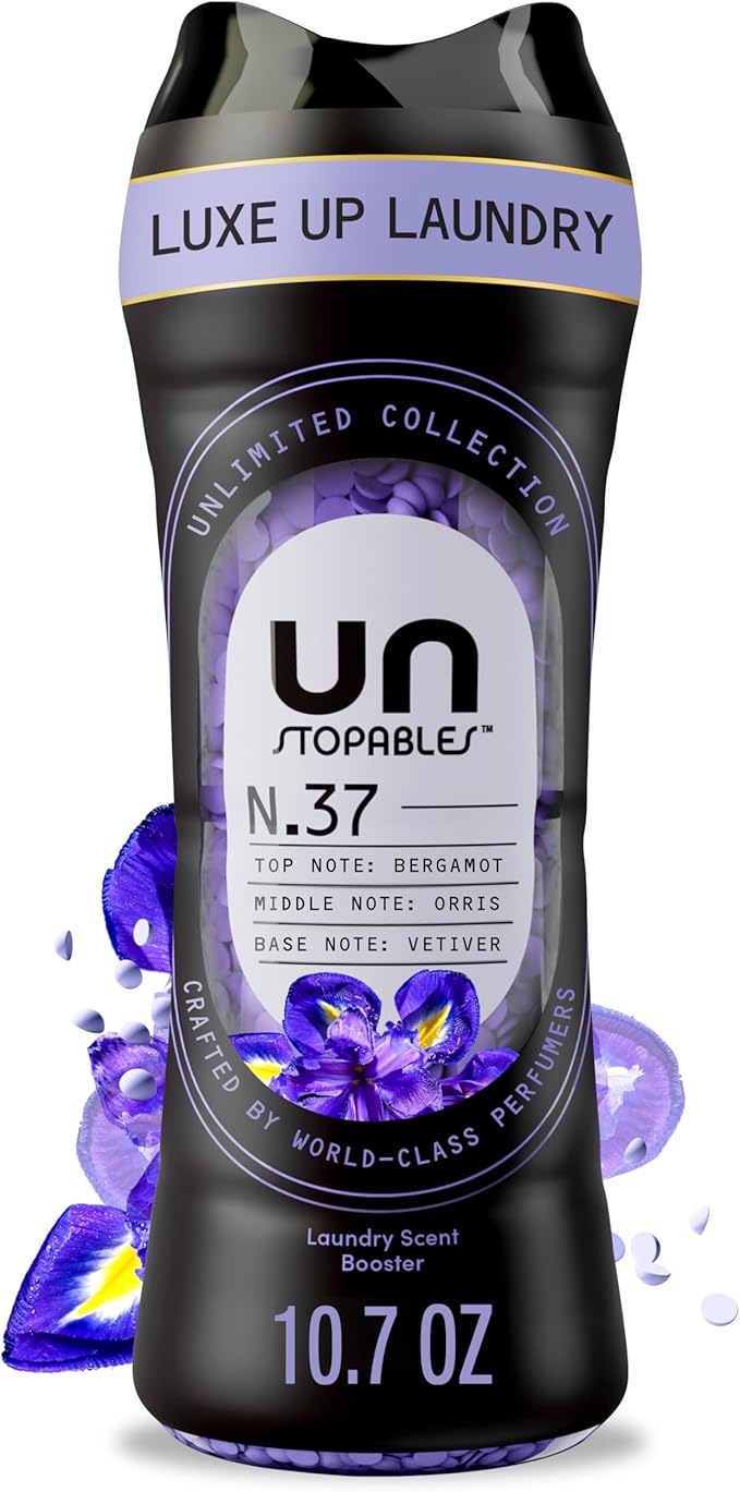 Downy Unstopables Unlimited Collection In-Wash Laundry Scent Booster Beads, No. 37, Fine Fragrance, Long-Lasting Fresh Scent Beads, 10.7 oz