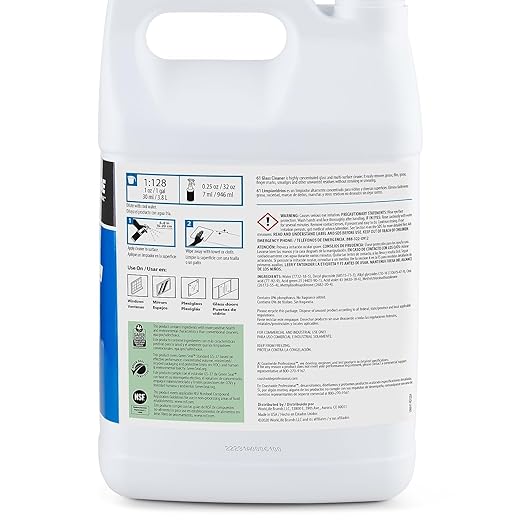 Coastwide Professional Glass Cleaner 61 Concentrate, 3.78L, 4/Carton