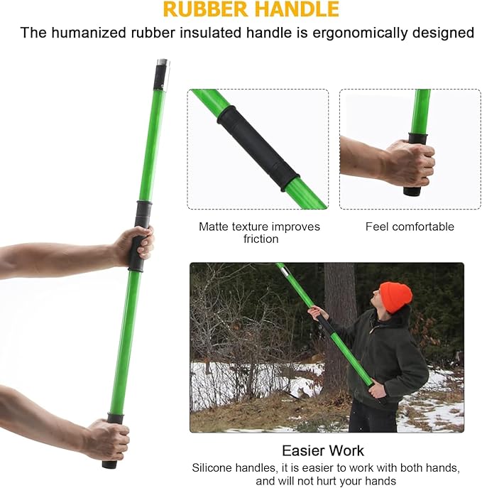 30 Feet Tree Pole Pruner Manual Branches Trimmer Tree Branch Garden Tools Loppers Hand Pole Saws Extendable Height