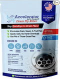 Drain Fly Killer Powder – Eliminates Drain Flies & Sewer Flies in Drains, Sinks, Showers – Fast-Acting Treatment - Septic Safe & Made in USA