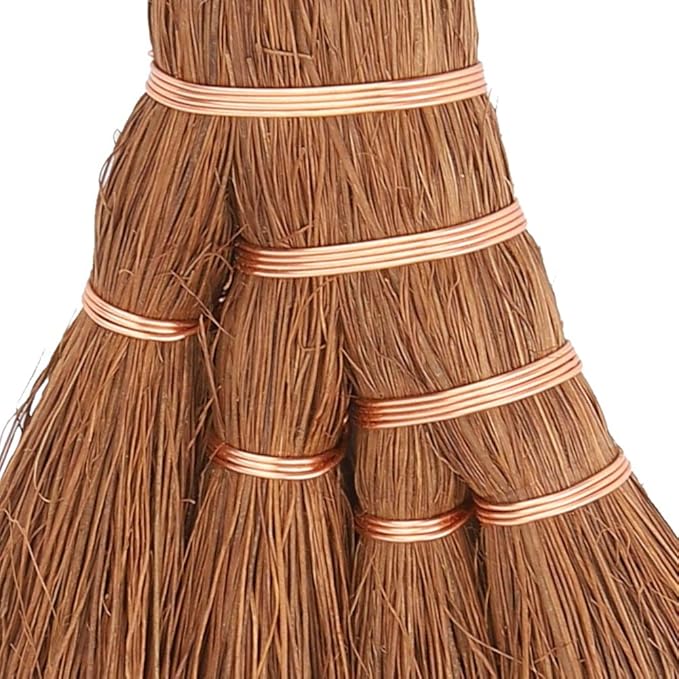 2PCS Small Whisk Broom, Mini Hand Held Straw Soft Broom Tea Tray Cleaning Brush Hand Sweeper Tea Set Accessories