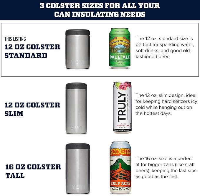 YETI Rambler 12 oz. Colster Slim Can Insulator for the Slim Hard Seltzer Cans, Royal Blue