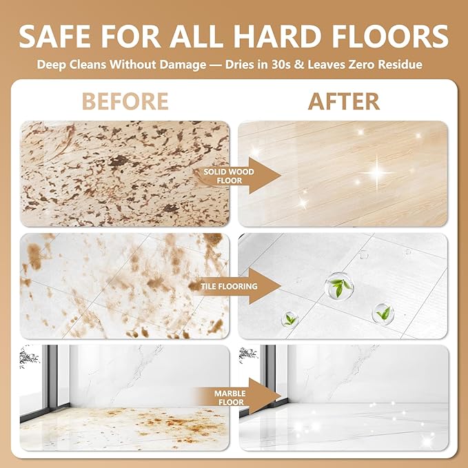 Floor Cleaning Solution, 82 Fl Oz, Compatible with All Roborock Mopping Robots (S7, S8, Qrevo, Q7, Q8 series), Deep Streak Cleans for Multiple Hard Floors, Low-Foam Delivers Clog Free