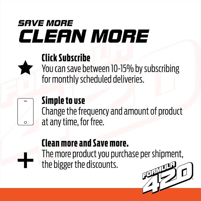 Formula 420 Cleaner - Glass, Metal and Ceramic - 12 Oz. Bottles. 2 Pack