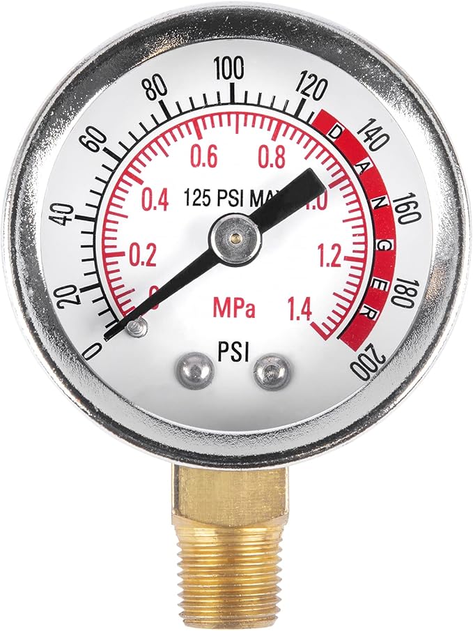 Performance Tool W10058 Air Tank Repair Kit w/Safety Valve, Pressure Gauge and 4 Feet Air Tank Hose Assembly kit for Portable Carry Tank