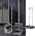 3 in 1 Broom and Dustpan Set Foldable Hand Broom for Home & Kitchen with Rotatable Standing Storage, Cleaning Brush, Buckle Type Brooms with Dustpan Combo Set Outdoor Brooms Cleaning Tool
