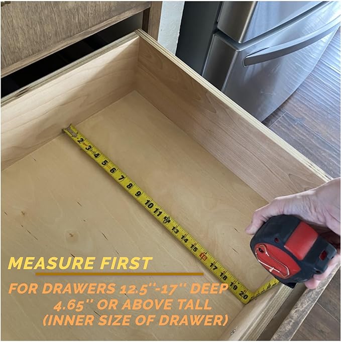 Fabsome Dresser Drawer Organizers 6 Pack, 4.65'' High Adjustable from 12.5-17‘’ Bamboo Drawer Dividers for Clothing Baby Clothes, Wooden Separators for Dresser Nursery Organization with Soft Foam Ends