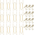 Bilillo 12 Pieces Invisible Heavy Duty Plate Holders, Stainless Steel Plate Hangers for The Wall, Plate Hangers for Display with Wall Hooks, Suitable for 6-8 inch Decorative Plates and Arts (Gold)