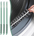 3 Pack Washing Machine Cleaning Brush, Crevice Brush & Drum Washing Machine Cleaner - Long Coil Brushes with Stiff Bristles (3Pcs Green)