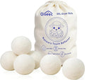 Wool Dryer Balls 6-Pack XL - Natural Reusable Laundry Fabric Softener, Reduces Wrinkles & Drying Time, Hypoallergenic, Leaves Fabrics Naturally Soft and Fluffy