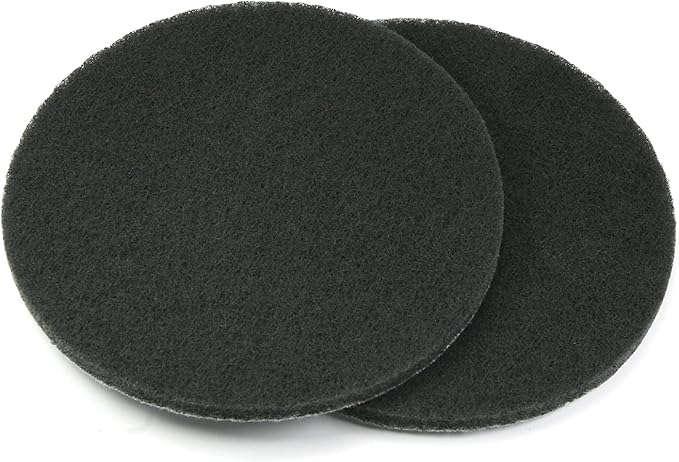 Utoolmart 7 Inch Scrubber Scouring Pads 1200 Grits Drill Scuffing Disc Hoop and Loop Surface Conditioning Disc Gray 2Pcs