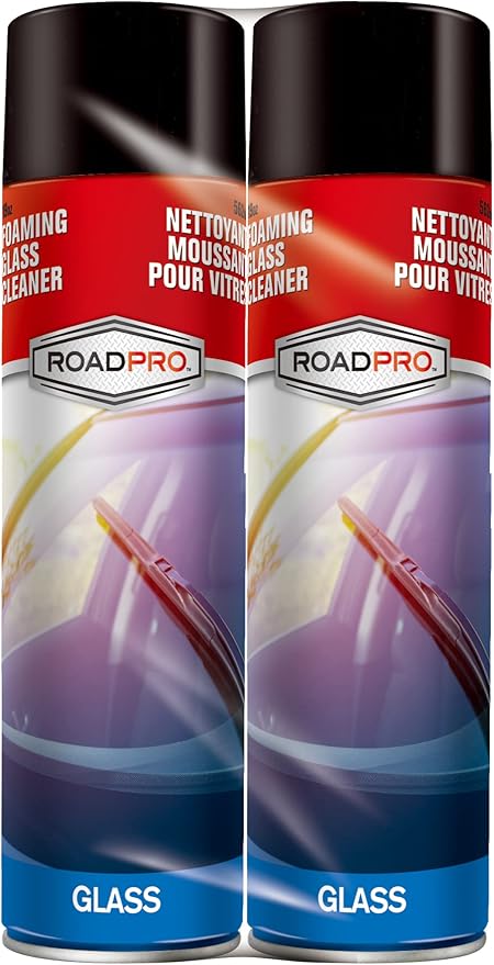 RoadPro RP19FGC 19 oz. Foaming Glass Cleaner - 2 per Pack