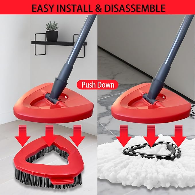 7-Pack Mop Heads Replacements for Ocedar EasyWring 1 Tank,Microfiber Spin Mop Refills, Deep Cleaning, Easy to Replace, Machine Washable
