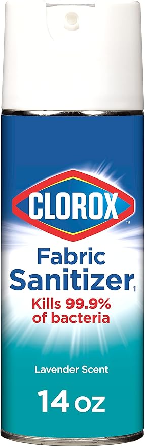 Clorox Fabric Sanitizer Aerosol Spray, Lavender Scent 14 Ounces