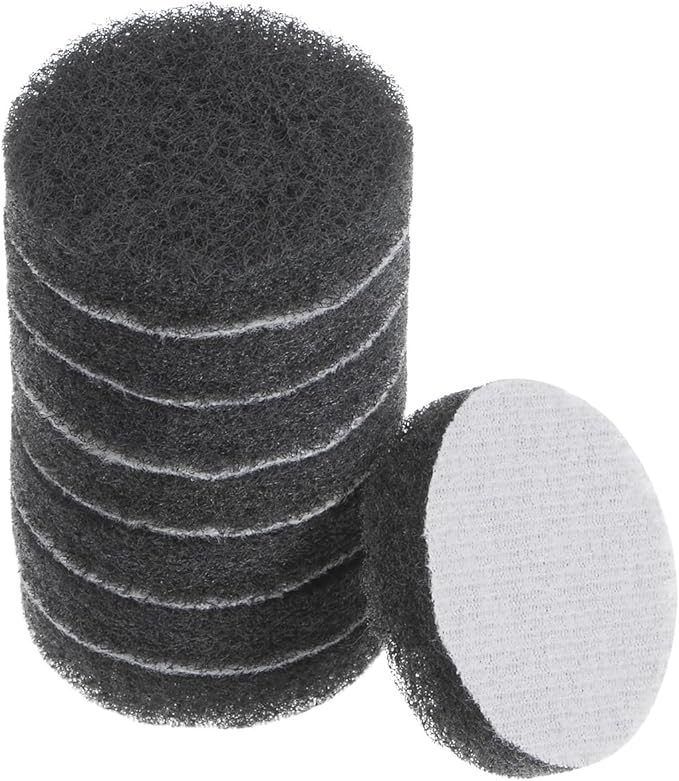 HARFINGTON 8pcs Drill Power Brush 2 inch Tile Scrubber Scouring Pads 800-1000 Grit for Bathroom Kitchen Household Cleaning