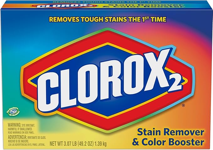 Clorox 2 Laundry Stain Remover and Color Booster Powder, 49.2 Ounces