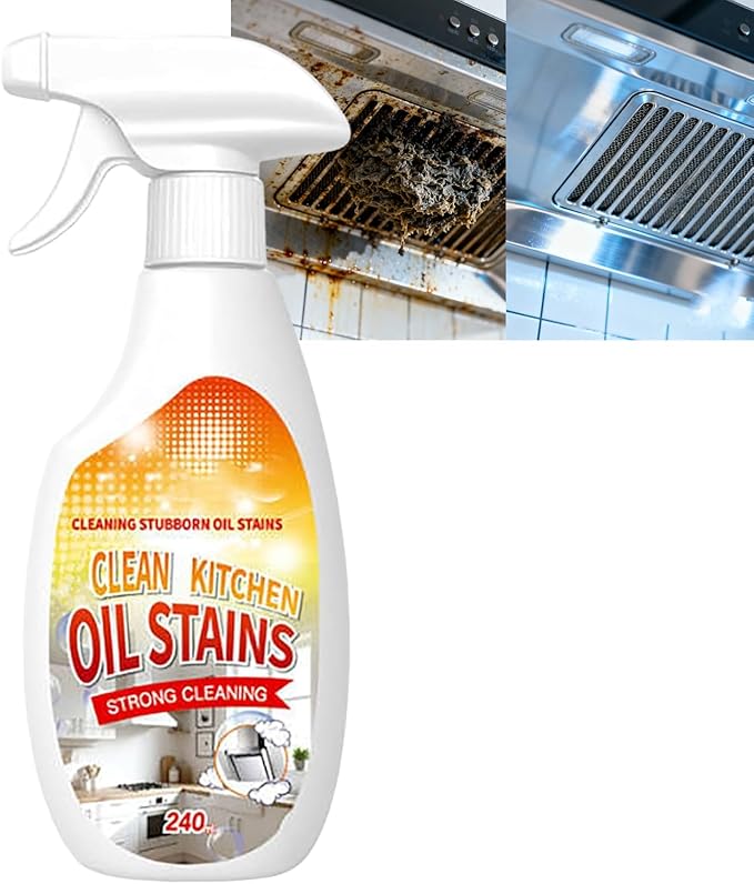 FIELL Heavy-Duty Kitchen Degreaser Foam Cleaner,Clean Kitchens Up Kitchen Oil Stains spray,Heavy Oil Stain Cleaner Kitchens,Multi Functiona Foam Cleaners Spray (1PC)