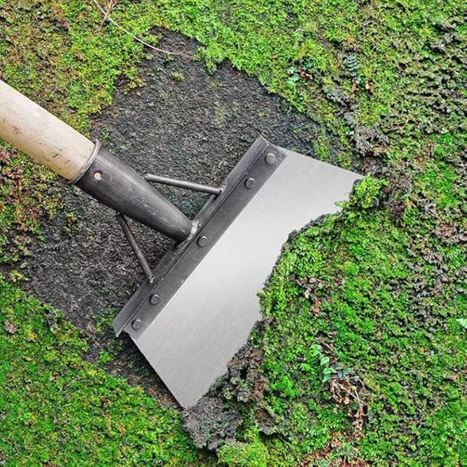 Multifunctional Heavy Duty Garden Tool - 10'' Flat Shovel for Digging, Lawn Edging, and Weed Removal (1pc)