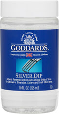 Goddard's Silver Cleaner Dip – Silver Jewelry Cleaner Solution for Filigree Metalwork & Small Items – Professional Use Tarnish Remover – Silverware Cleaning Supplies (10 oz)