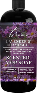 Lapew Lavender Chamomile Scented Mop Soap - Luxury Floor Cleaner Concentrate for Mopping Tile, Laminate, Vinyl & Hardwood | Streak-Free, Low-Foam | 36 oz
