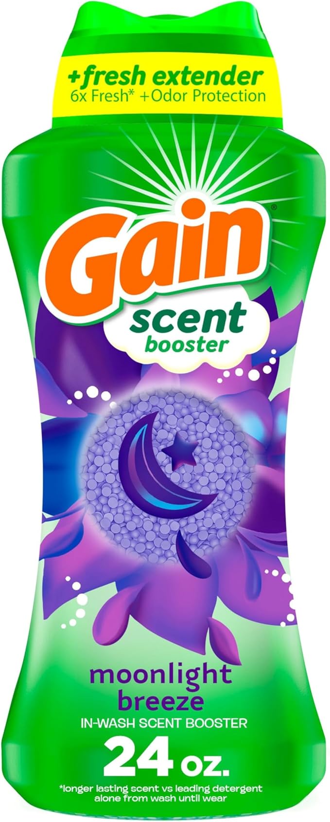 Gain In-Wash Laundry Scent Booster Beads, Moonlight Breeze Scent, 24.0 OZ, Fresh Extender + Odor Protection
