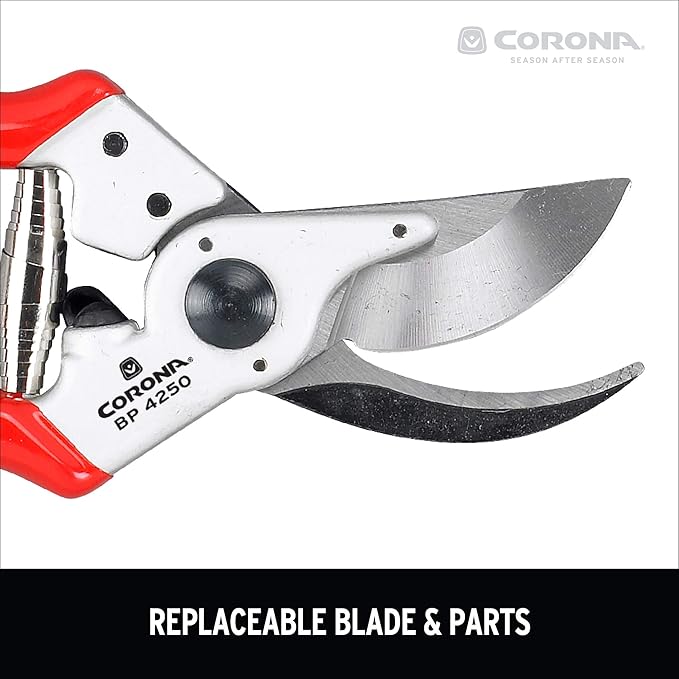 Corona Tools Bypass Pruner – Forged Steel 1″ Capacity Hand Pruning Garden Shears with Lightweight Aluminum Handles
