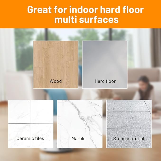 Sweet Orange Scent Floor Cleaning Solution Compatible with Dreame Cleaning Solution, Floor Cleaner for Hardwood Tile Hardfloor, Compatible Robot Vacuums with Mopping and Wet Dry Vacuum (1 bottle)