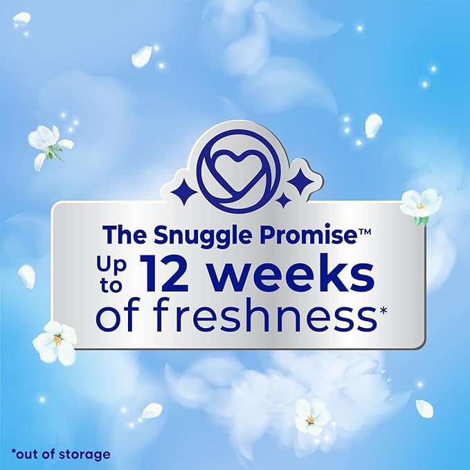Snuggle In Wash Scent Booster, 21 Oz, Pack of 4, Blue Sparkle, Laundry Beads for Long-Lasting Freshness, Fragrance Enhancer for Clothes, Bedding & Activewear, HE Safe