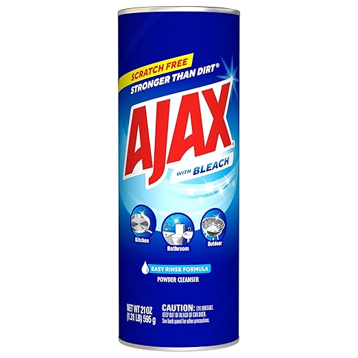 Ajax Powder Cleanser with Bleach - 21 ounce (Pack of 12)