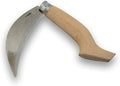 Folding Garden Sickle 12” - Manual Grass Scythe Hand Weeder Tool with Serrated Blade for Lawn and Garden Maintenance