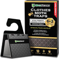 MaxGuard Clothes Moth Traps (6+2 Free Traps) with Extra Strength Pheromones | Non-Toxic Sticky Glue Trap for Closets and Carpet Moths | No Mothballs | Lure, Trap and Kill Case-Bearing Webbing Moths |