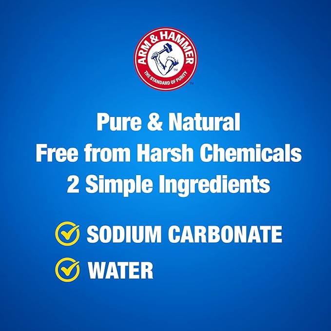 ARM & HAMMER Super Washing Soda Household Cleaner and Laundry Booster, Versatile Natural Home Cleaner, Powder Laundry Additive, 55 oz Box (Pack of 2)