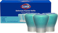 Clorox Bleach-Free Bathroom Foamer Refill Pods, Household Essentials, Rain Clean, 3 Spray Refills